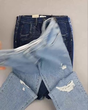 Фотография  377 - Джинсы женские Дания#10 кг, ЛОТ №6762 оптом в Калуге и Калужской области