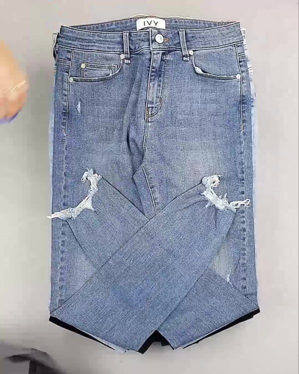 Фотография  827 - Джинсы женские Дания#10 кг, ЛОТ №6764 оптом в Калуге и Калужской области