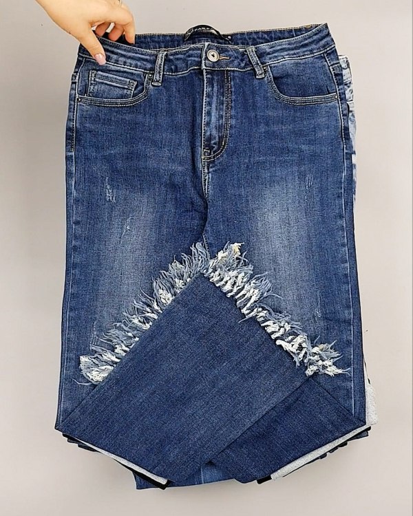 Фотография  254 - Cream Джинсы женские#25 кг оптом в Калуге и Калужской области