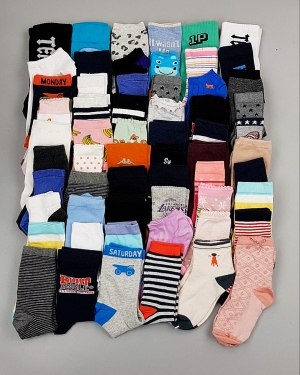 Купить Носки дети СТОК лето#5 кг, ЛОТ №6993 оптом в Калуге и Калужской области