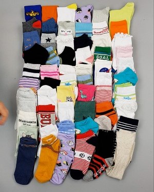 Купить Носки дети СТОК лето#5 кг, ЛОТ №6992 оптом в Калуге и Калужской области