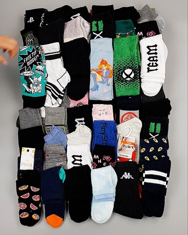 Фотография  203 - Носки дети СТОК зима#5 кг, ЛОТ №6988 оптом в Калуге и Калужской области