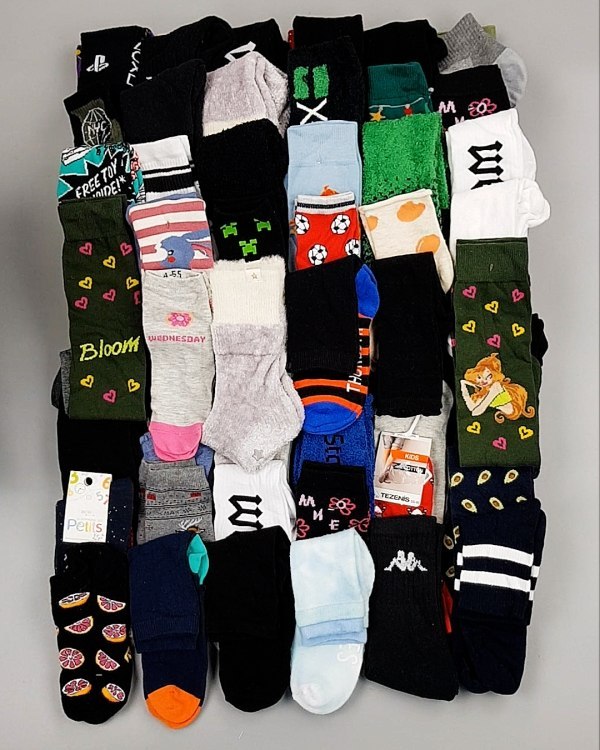 Фотография  630 - Носки дети СТОК зима#5 кг, ЛОТ №6988 оптом в Калуге и Калужской области