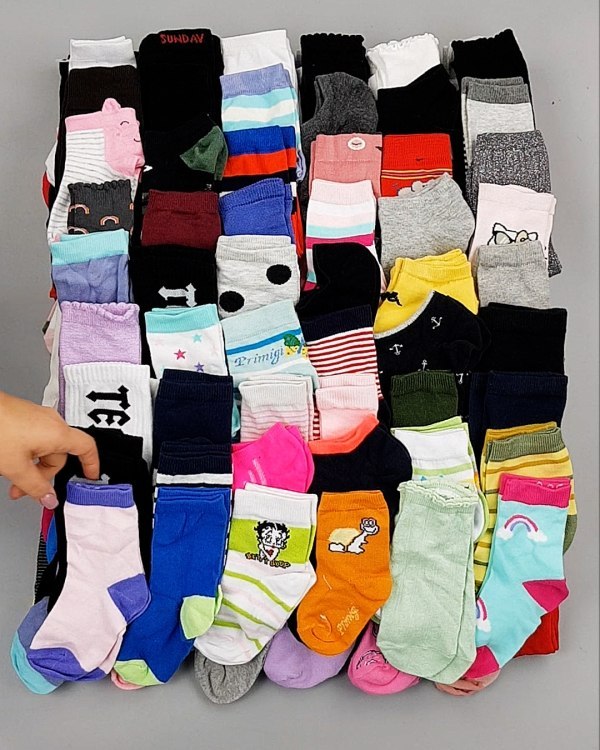 Фотография  501 - Носки дети СТОК лето#5 кг, ЛОТ №6993 оптом в Калуге и Калужской области