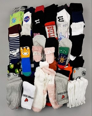 Фотография  901 - Носки дети СТОК зима#5 кг, ЛОТ №6989 оптом в Калуге и Калужской области