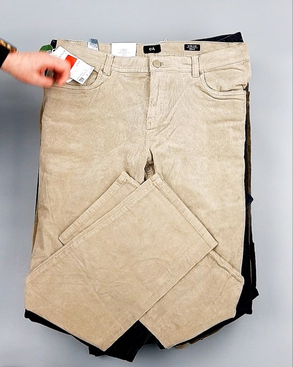 Фотография  209 - Брюки вельветовые м/ж C&A 025#10 кг, ЛОТ №7902 оптом в Калуге и Калужской области