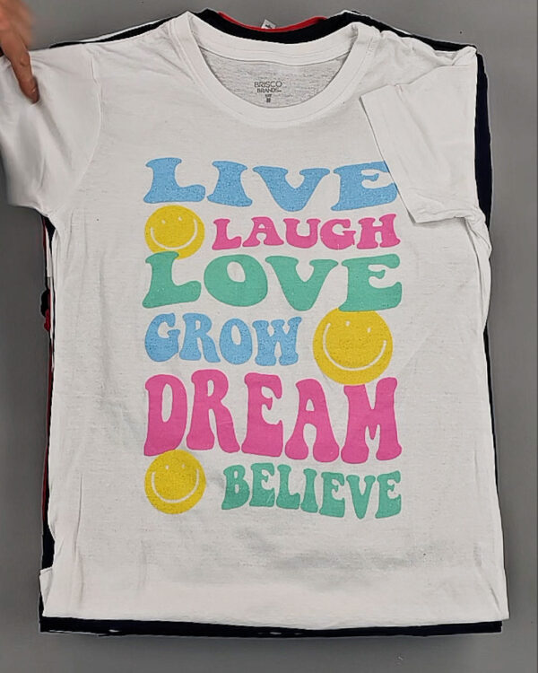 Фотография  146 - Футболки м/ж (Printed T-Shirts New)#5 кг, ЛОТ №8913 оптом в Калуге и Калужской области