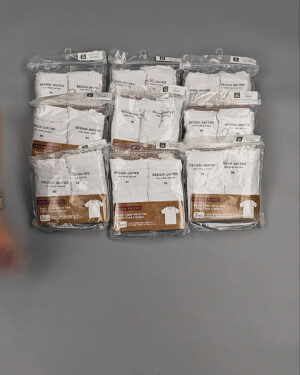 Фотография  141 - Футболка белая муж Корея 085#5 кг оптом в Калуге и Калужской области