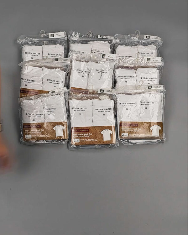 Фотография  199 - Футболка белая муж Корея 085#5 кг оптом в Калуге и Калужской области