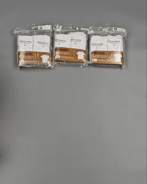 Фотография  592 - Футболка белая муж Корея 085#5 кг оптом в Калуге и Калужской области