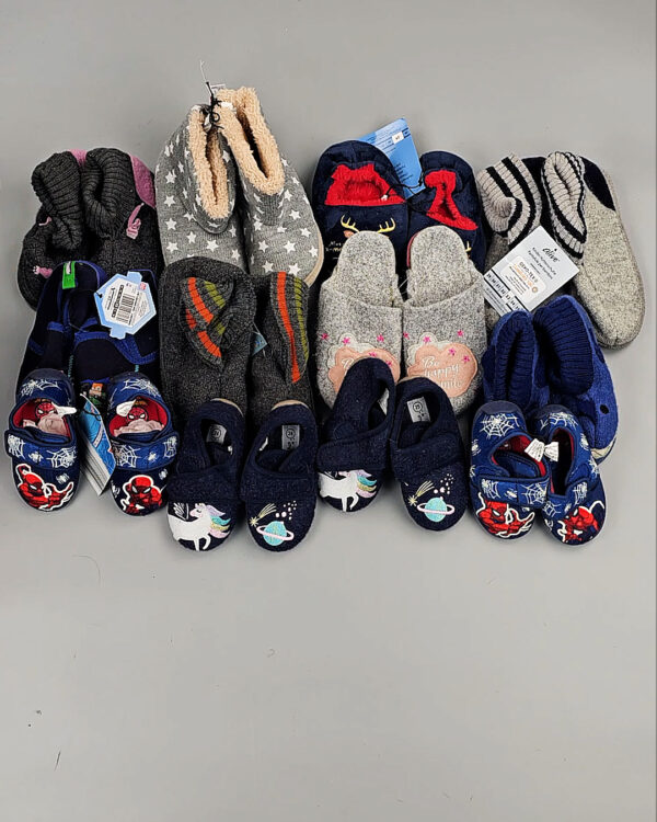 Фотография  530 - Обувь домашняя дети СТОК 065#3,2 кг, ЛОТ СТ-9727 оптом в Калуге и Калужской области